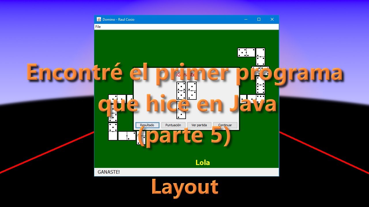 Encontré el primer proyecto que hice en Java (parte 5). - YouTube