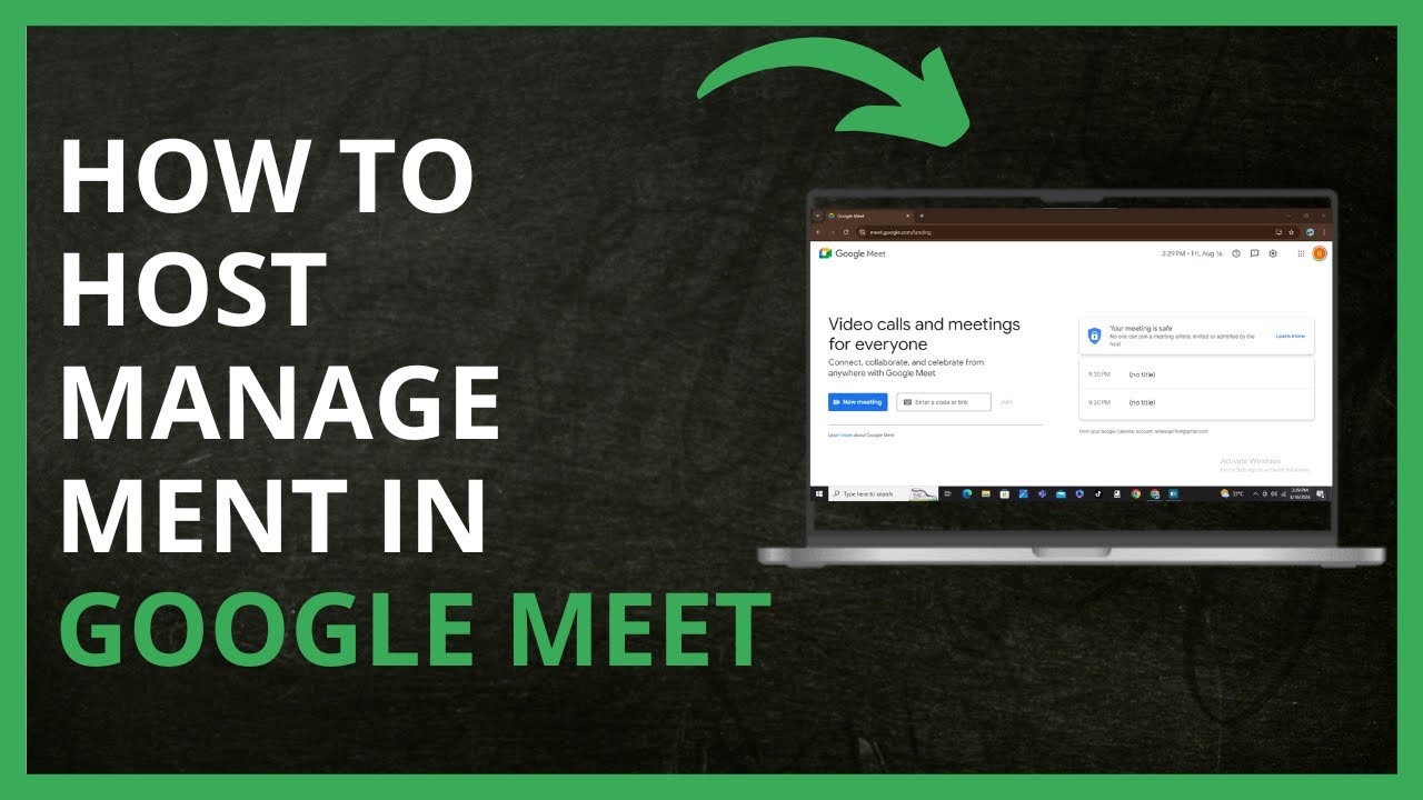 How To Host Management in Google Meet in 2024