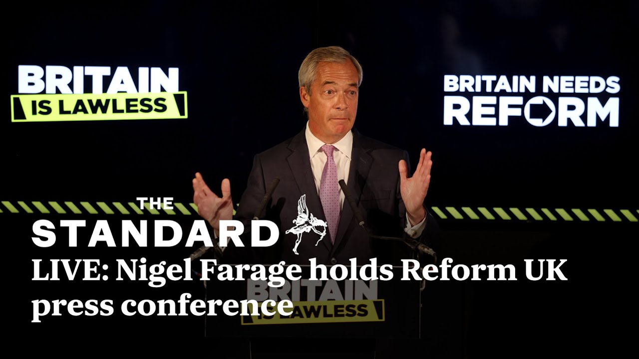 LIVE: Nigel Farage holds Reform UK press conference