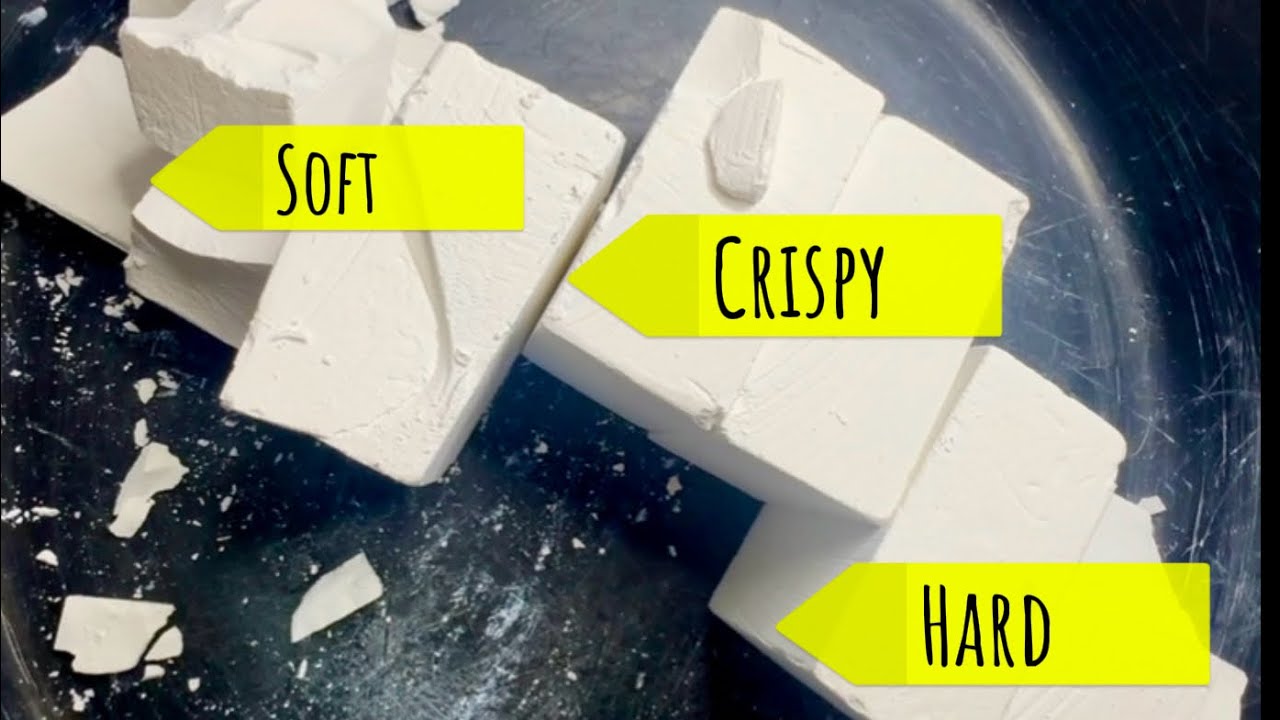  Soft vs Crispy vs Hard Gym Chalk Blocks | Oddly Satisfying ASMR