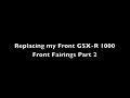 How To Replace the Front Fairings- New GSX-R Fairings Part 3 (Front)