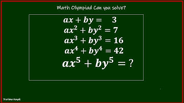 How to Find 𝒂𝒙^𝟓+𝒃𝒚^𝟓  | JEE Advanced & Olympiad Recurrence Relation Problem Solved