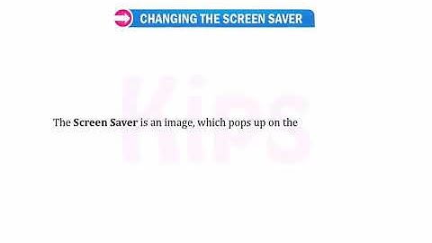 Changing the screensaver in windows