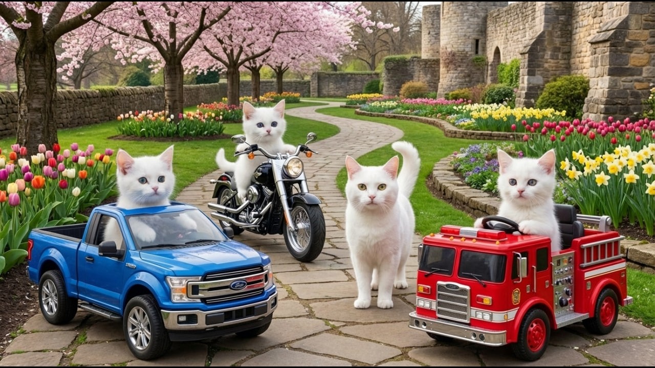 Mama Cat Trims Fur on the Farm and Makes Tiger Hat For Kittens At Home🐾🎩🐯