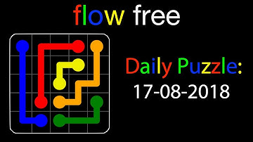Flow free daily puzzles of August 17, 2018 - Gameplay Walkthrough (iOS & Android)