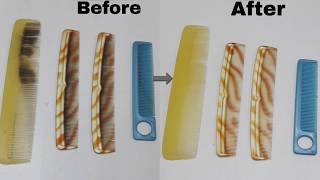 easy way to clean combs // comb cleaning in a easy way