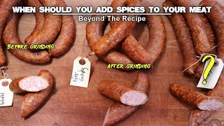 When Should You Add Spices To Your Sausage Meat? Beyond The Recipe