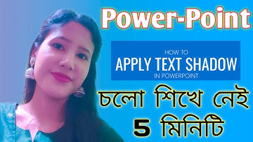 Microsoft PowerPoint | Shadow text effect in Microsoft PowerPoint