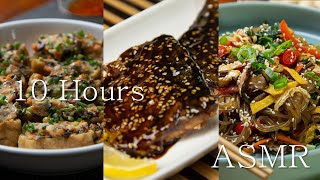 [ASMR] 10 Hour Cooking (Asian Food : Bali,Japan) no Talking, Quiet for Sleep