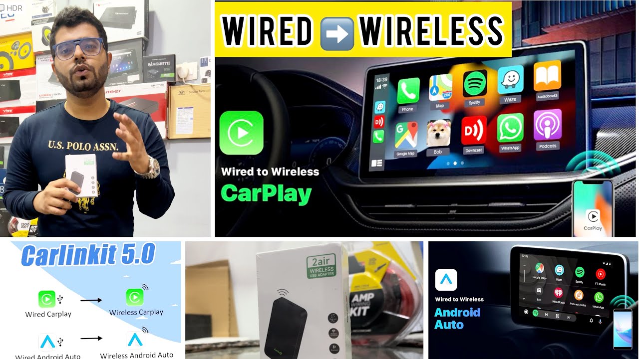 Carlinkit 5.0, Convert WIRED → WIRELESS CarPlay And Android Auto