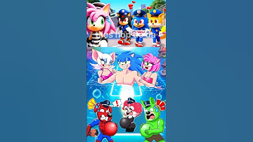 Thumbnail of SCARY SONIC VS SCARY SHADOW X COFFIN DANCE SONG COVER TILES HOP EDM RUSH #shorts #20