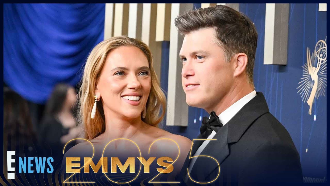 See Scarlett Johansson, Colin Jost’s Red Carpet Rebirth at Emmys 2025 | E! News
