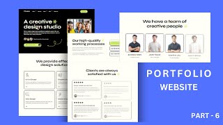 Modern Animated Portfolio Website Using React JS part 6 | Create a Portfolio website using React JS