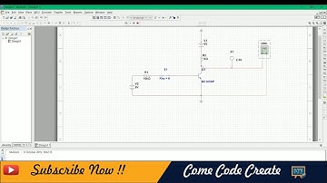 Transistor as a switch using Multisim | Analog and Digital Electronics | Engineering