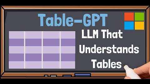 Table-GPT by Microsoft: Empower LLMs To Understand Tables
