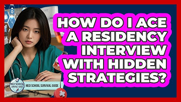 How Do I Ace A Residency Interview With Hidden Strategies? - Med School Survival Guide