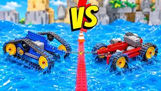 LEGO Car Strength Test: Face Off in a Tug of War Battle | Brick Sound