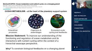 OCB2021 BioGeoSCAPES: Ocean metabolism and nutrient cycles on a changing planet