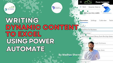How to Write Dynamic Content to Excel Using Power Automate || 28