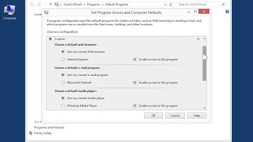 Windows 8.0 Professional - Set Program Access
