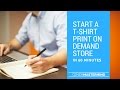 Setup A T-Shirt Print on Demand Shopify Store In 60 Minutes