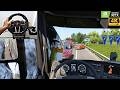 URGENT DELIVERY in EURO TRUCK SIMULATOR 🚛 | Mercedes-Benz Actros with 10K Racing Wheel Setup!