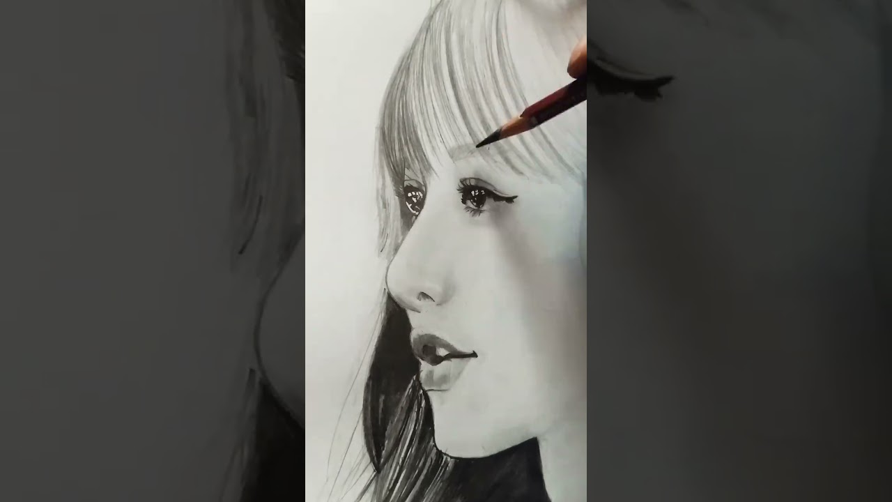 Black Pink Lisa Drawing | Art's By Sagar 