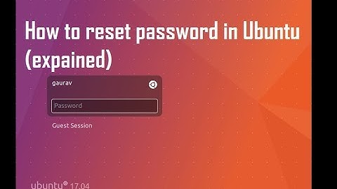 how to reset / recover password in ubuntu 16.04 (100 % working)