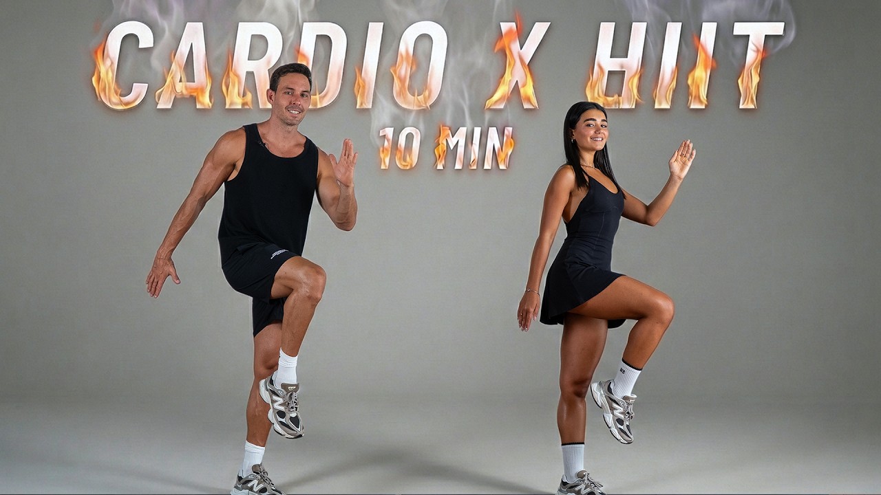 10 MIN INTENSE HIIT WORKOUT - ALL STANDING - Full Body, No Equipment