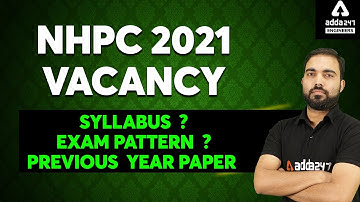 NHPC Recruitment 2021 | NHPC Syllabus, Exam pattern & Previous  year paper