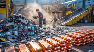 Incredible Process of Extracting Pure Copper from E-Waste Scrap