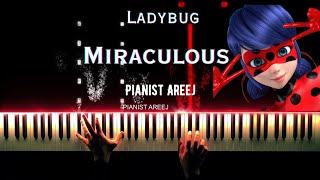 Miraculous Ladybug - Theme song piano cover & tutorial Resimi