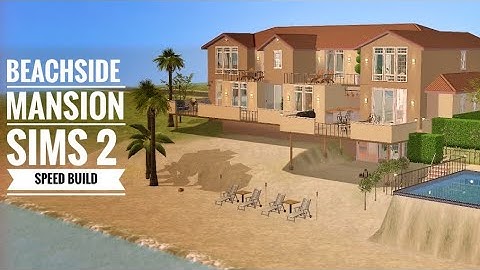 Huge Family Beach House | Sims 2 Speed Build
