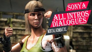 MORTAL KOMBAT XL - SONYA ALL INTROS DIALOGUES✔️4K ᵁᴴᴰ 60ᶠᵖˢ PS5