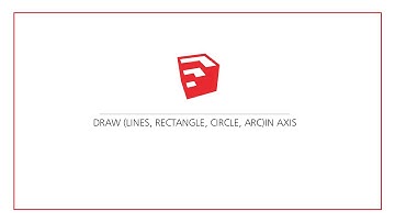 SketchUP tutorial ! (lines, circles, rectangle, arcs)in different axis.