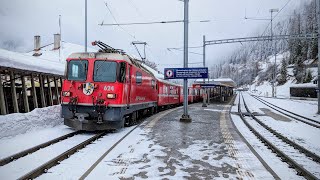 A Stormy Winter Adventure on the Albula Line