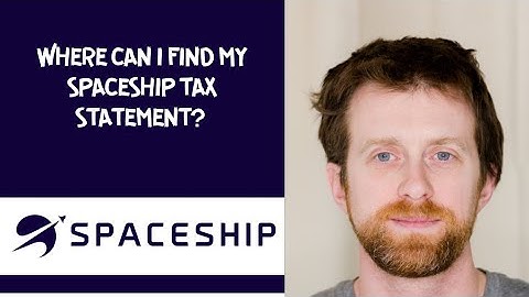 Where can I find my spaceship tax statement?