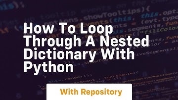 how to loop through a nested dictionary with python