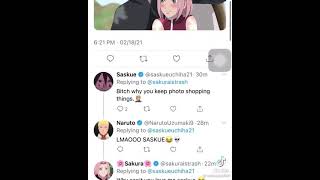 Naruto twitter group chat