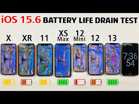 iPhone X vs XR vs 11 vs XS Max vs 12 Mini vs 12 vs 13 Battery Life DRAIN TEST in 2022 After iOS 15.6