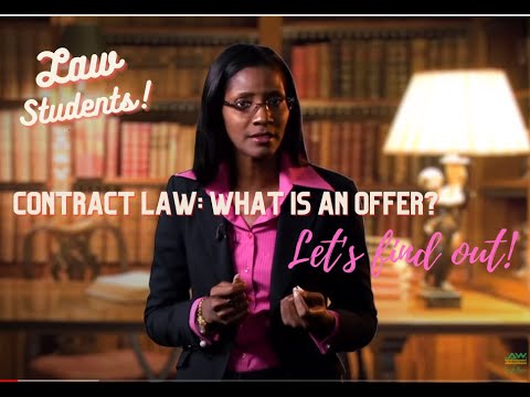 Contract Law - Introduction U0026 Offer Part 1