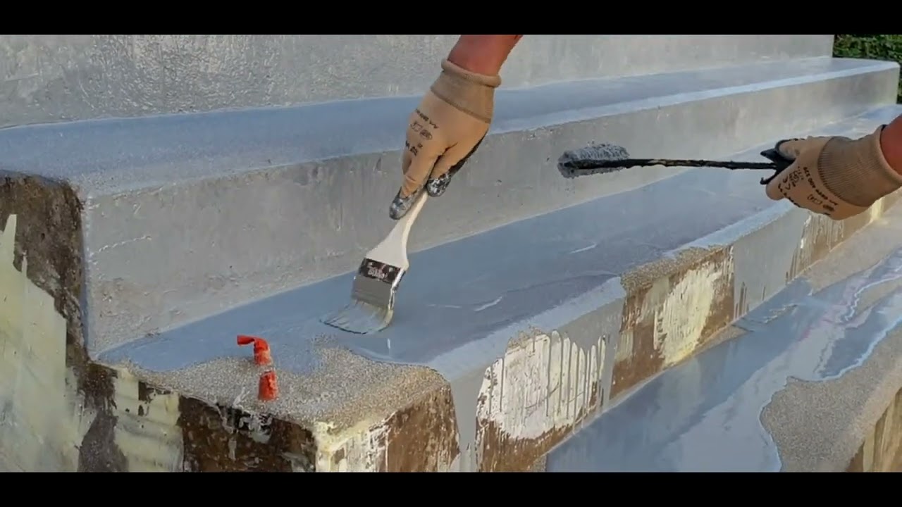 Application de semi lisse monochrome en résine polyuréthane