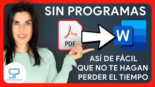 🚀 Cómo CONVERTIR PDF a WORD Sin Programas 📚 ¡Tutorial SÚPER RÁPIDO! ⚡