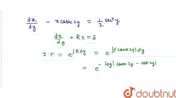 Solve the following differential equations:\n(x+tany)dy=sin2ydx | CLASS 12 | DIFFERENTIAL EQUATI...