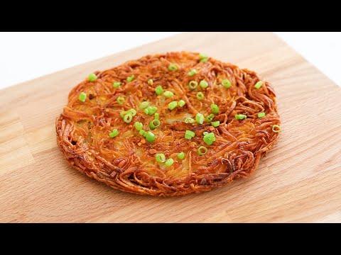 If you have 2 potatoes, everyone can make this crispy pancake! Incredibly delicious