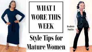 What I Wore This Week | Realistic Style Tips for Every Mature Woman | Monday to Friday
