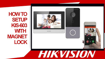 HIKVISION DOOR Entry , Door station DS-KIS603-P(C) IP Video intercom kit set up with Magnet lock