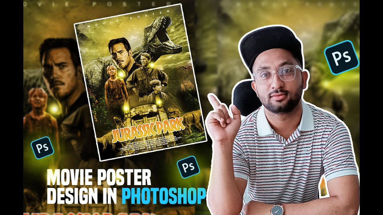 How to make a Hollywood movie poster design Jurassic Park