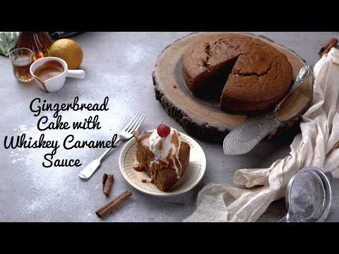 Traditional Christmas Cake Recipe | Gingerbread Cake with Caramel Sauce Recipe | #IFNLive | India Food Network