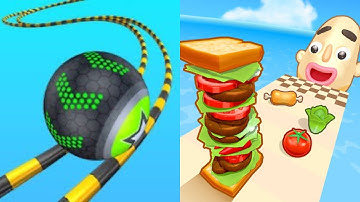 Going Balls vs Sandwich Runner - All Level Gameplay Android,iOS,walkthrough- NEW SPEED RUN GAMEPLAY